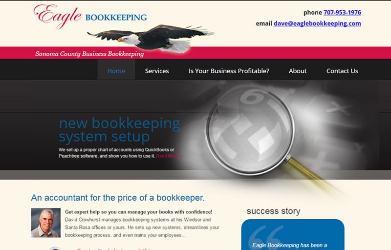 Bookkeeper Web Design