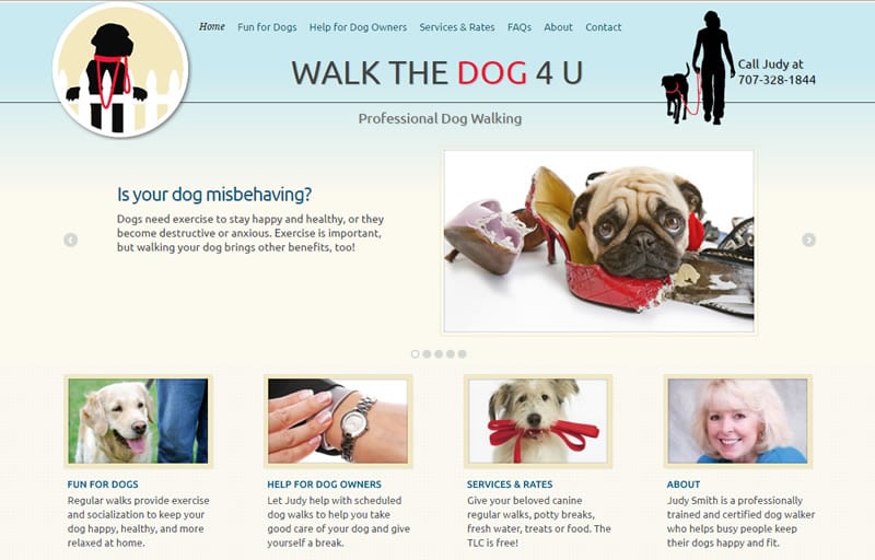 Dog Walker Web Design