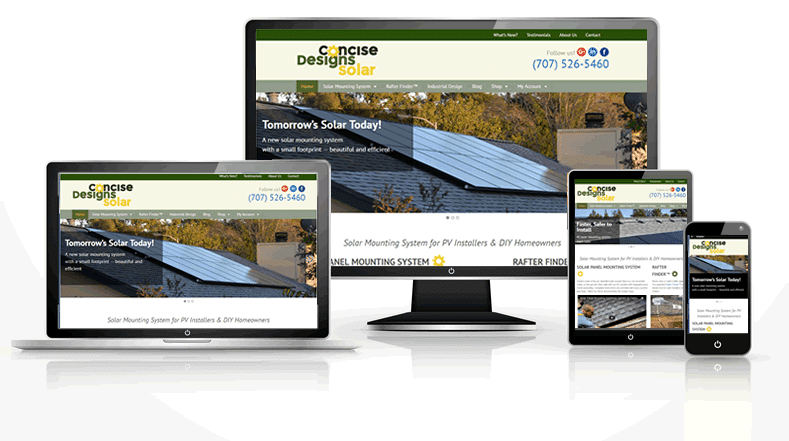 Responsive solar web design 