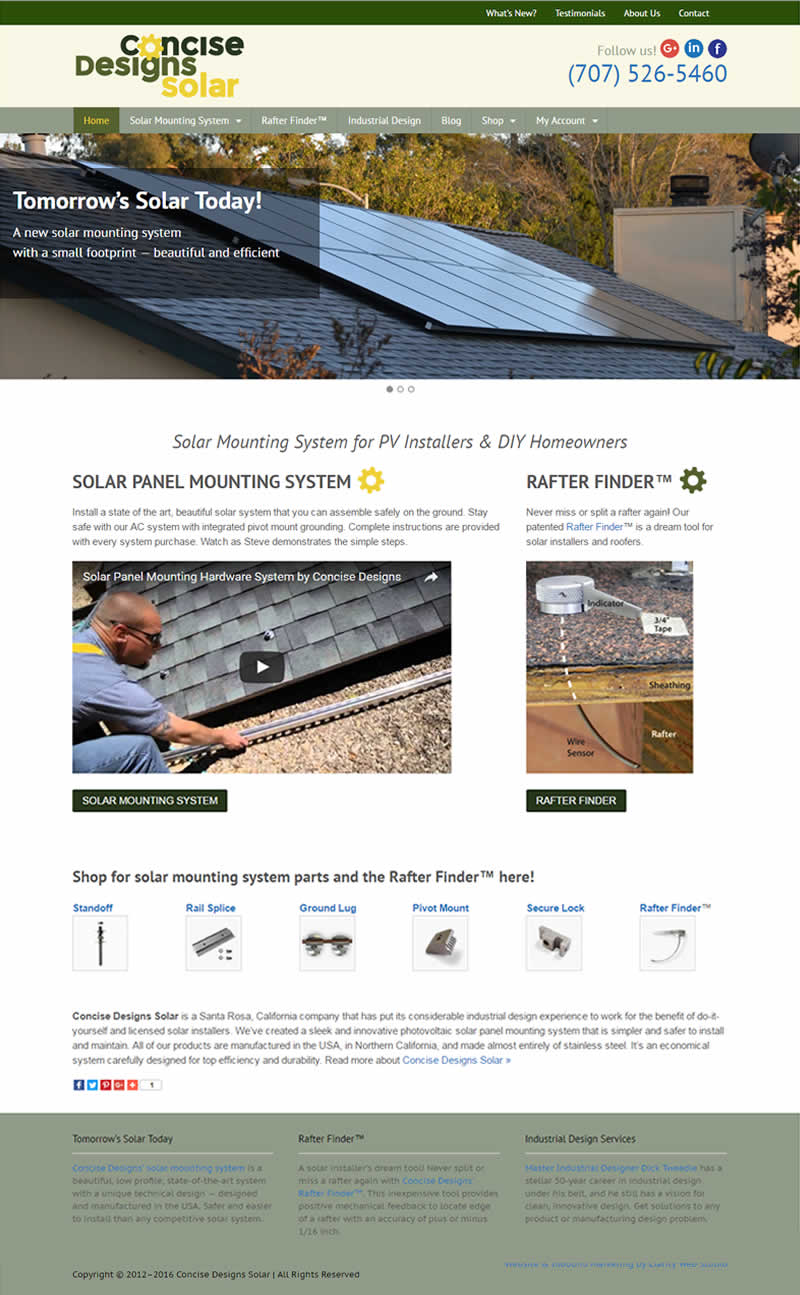 solar web design by Clarity Web Studio