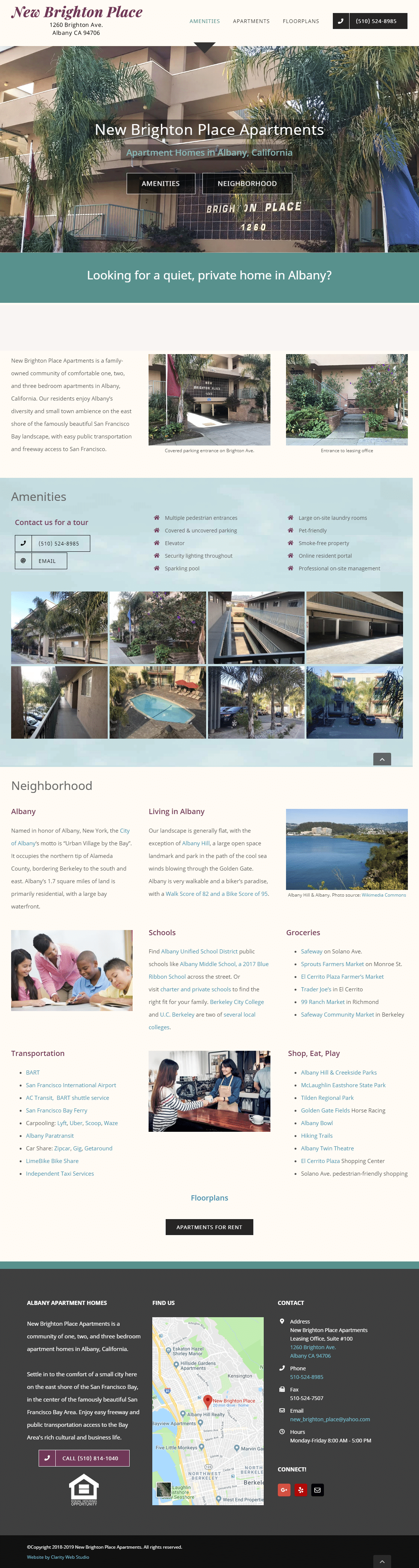 Alameda Park Apartments home page